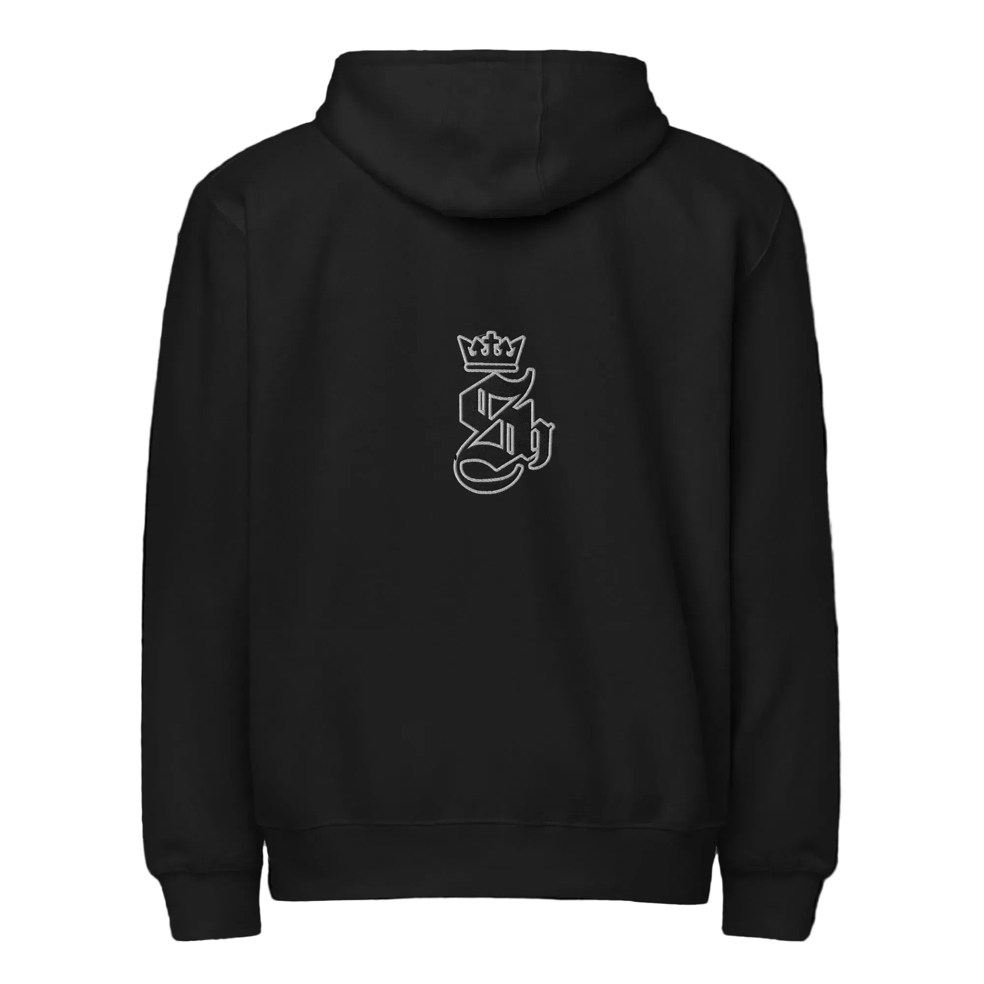 Embroidered Seek Him Monogram Premium Full Zip Hoodie