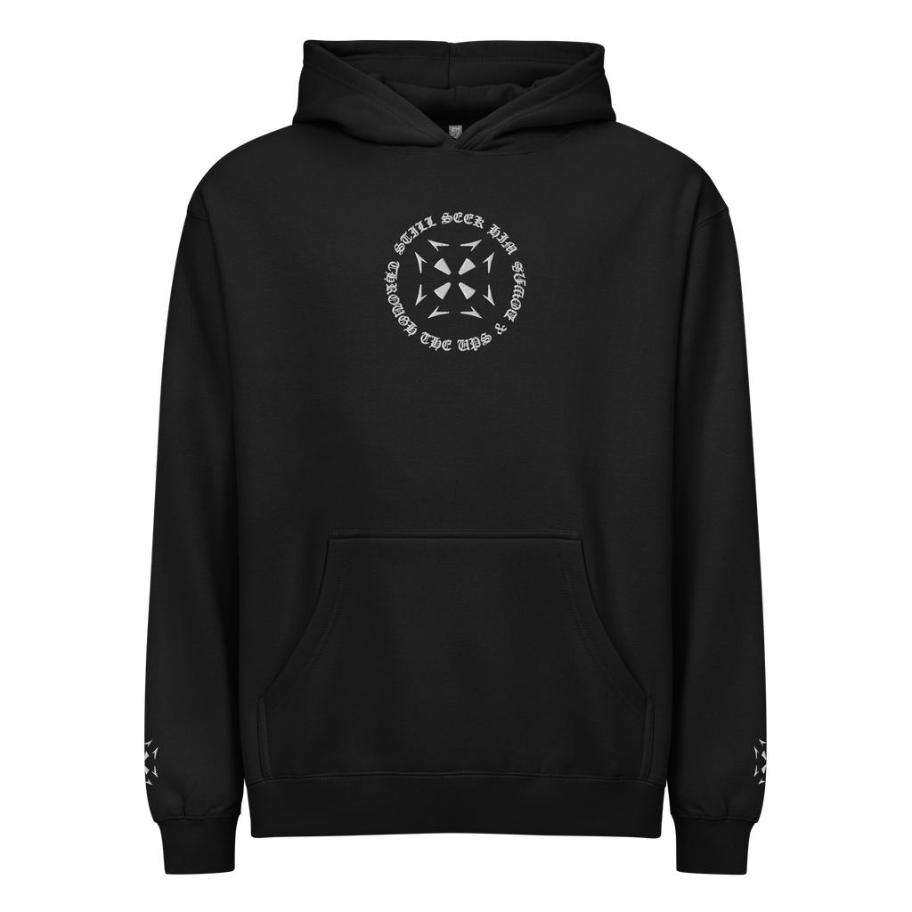 Men’s Still Seek Him Front Logo Embroidered Box Hoodie