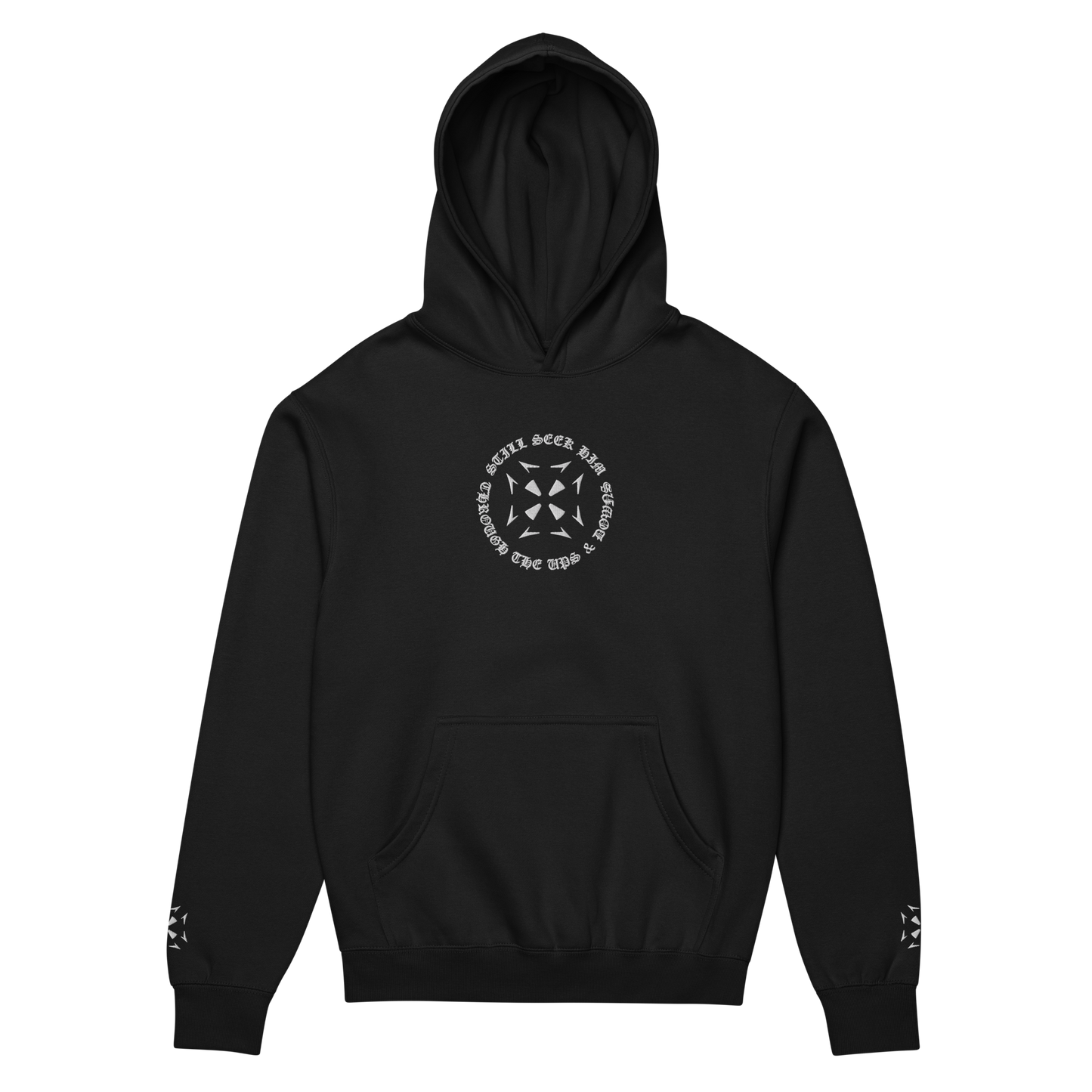 Men’s Still Seek Him Front Logo Embroidered Box Hoodie