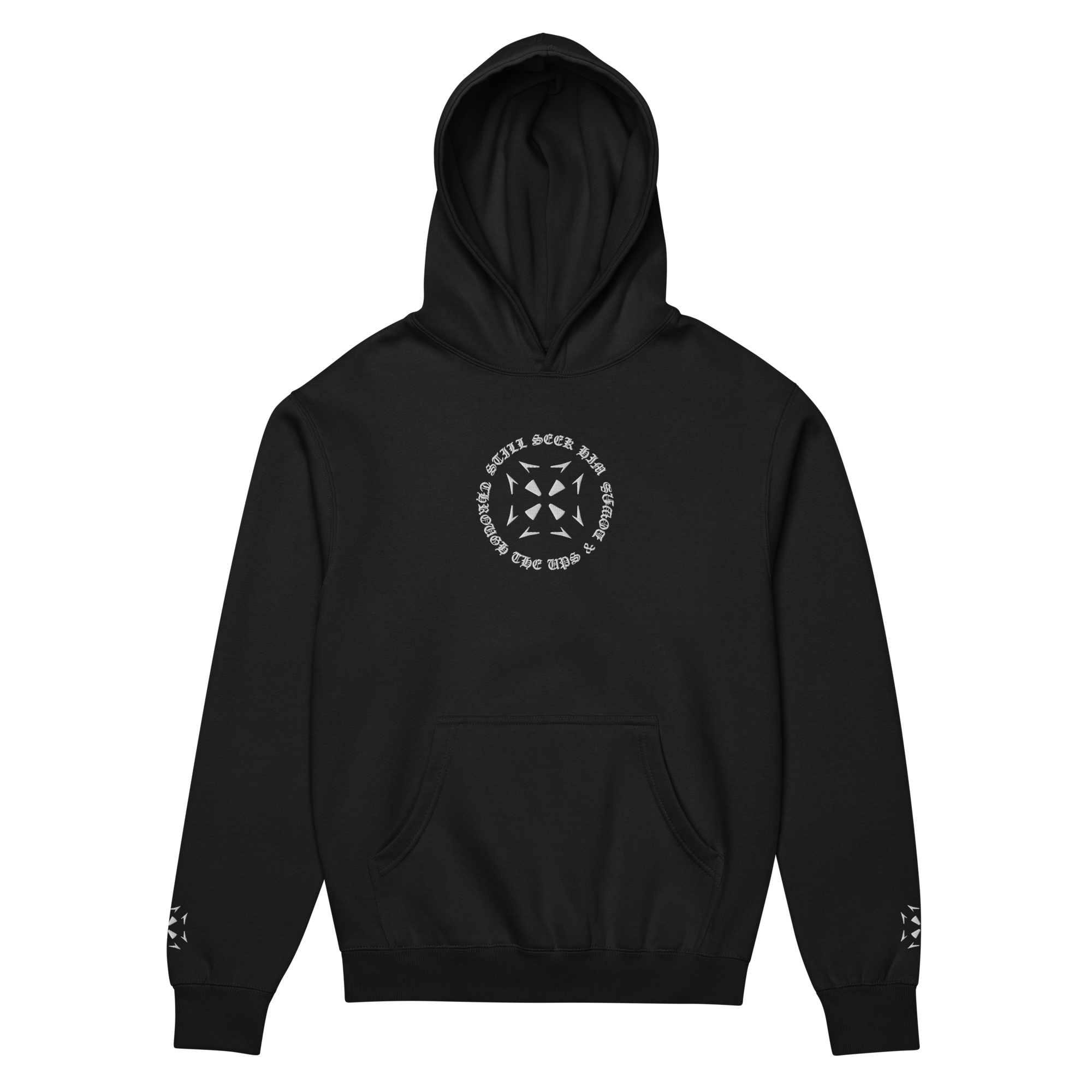 Men’s Still Seek Him Front Logo Embroidered Box Hoodie