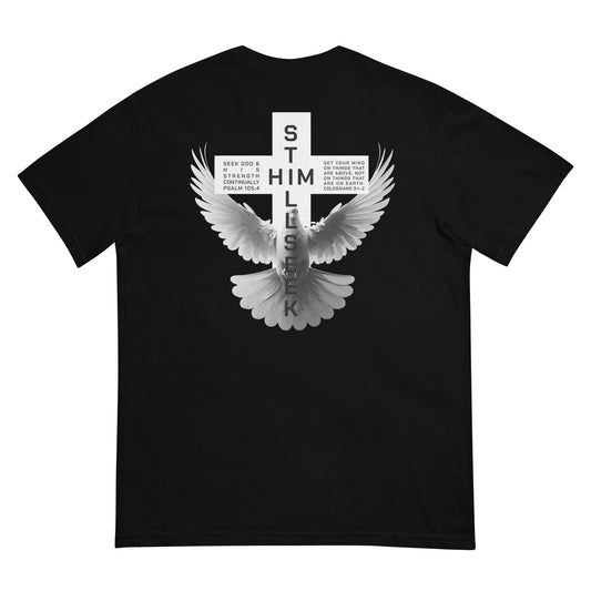 Unisex Still Seek Him Continually Cross Garment-Dyed Heavyweight T-Shirt