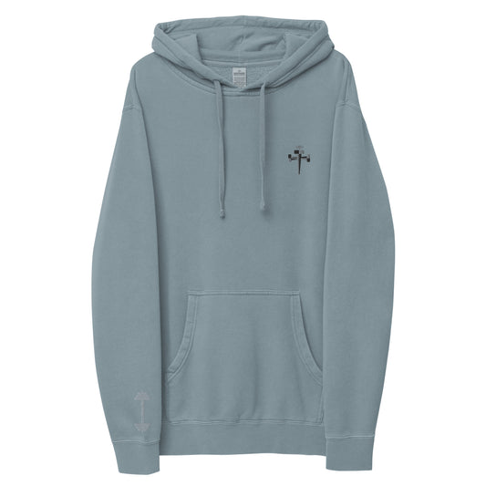 Embroidered stronger than nails & barbed wire Unisex Gym Hoodie
